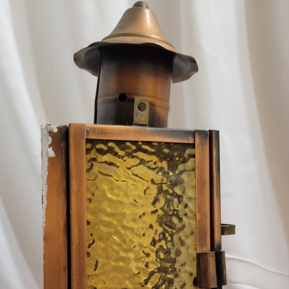 VINTAGE UNDERWRITERS LABORATORIES ELECTRIC LIGHT FIXTURE E-24431 LANTERN STYLE - Picture 6 of 9